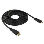 Cavo adattatore Mini HDMI maschio a Micro HDMI maschio da 1,8 m, Mini HDMI Male, Length: 1.8m