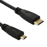 Cavo adattatore Mini HDMI maschio a Micro HDMI maschio da 1,8 m, Mini HDMI Male, Length: 1.8m