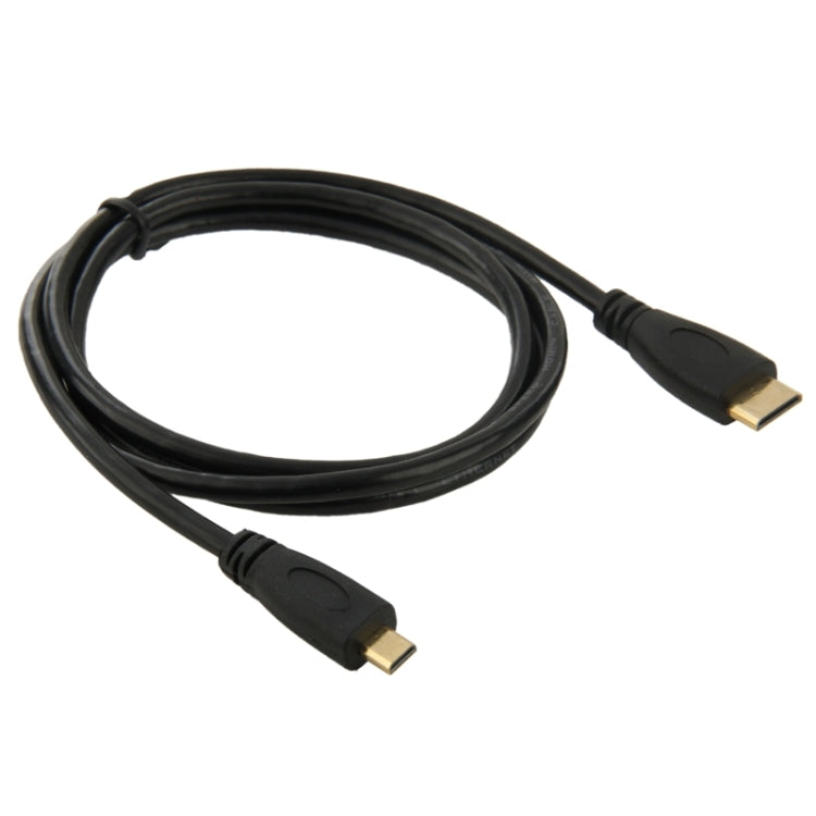 Cavo adattatore Mini HDMI maschio a Micro HDMI maschio da 1 m, Mini HDMI Male, Length: 1m