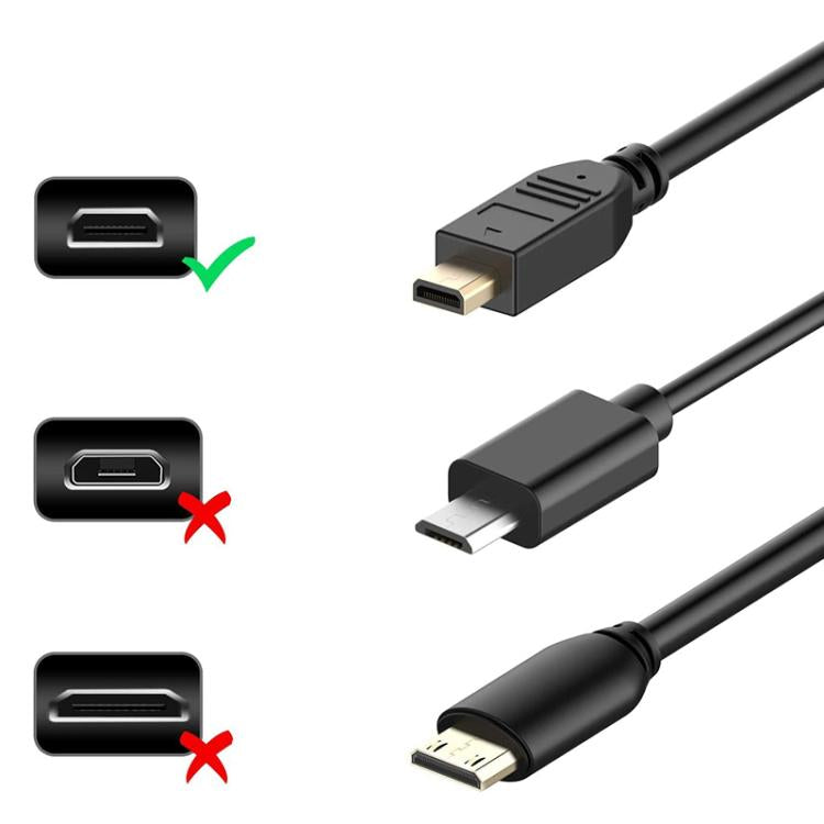 Cavo adattatore Mini HDMI maschio a Micro HDMI maschio 30 cm