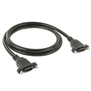 Cavo adattatore connettore HDMI 19 pin femmina ad HDMI 19 pin femmina ad alta velocità da 1 m, HDMI AF to AF with Dual Ear Hole