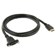 Cavo adattatore connettore HDMI 19 pin maschio a HDMI 19 pin femmina ad alta velocità da 1,5 m, HDMI AM to AF with Ear Hole  (1.5m)