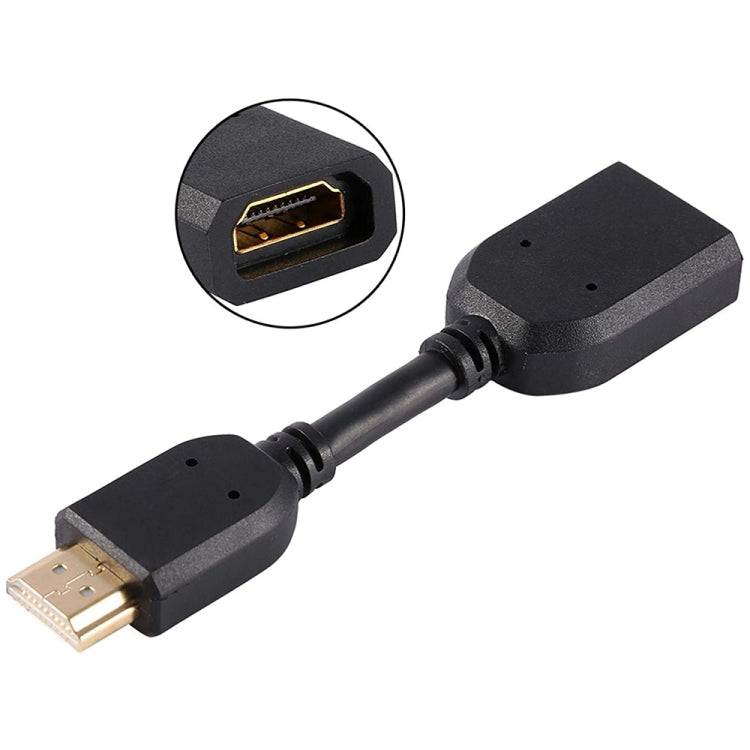 Cavo adattatore connettore HDMI 19 pin maschio a HDMI 19 pin femmina (AM-AF) da 10 cm, HDMI AM to AF