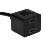 Cavo sdoppiatore DVI 24+1 pin maschio a 2 x HDMI femmina da 29,5 cm, DVI 24+1 Pin Male to 2 x HDMI Female