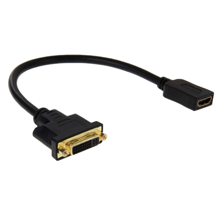Cavo adattatore HDMI femmina a DVI 24+5 pin femmina da 30 cm, HDMI Female to DVI 24+5