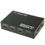 Mini splitter HDMI 1x4 1080P V1.4 per HDTV e proiettori