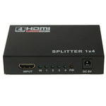 Mini splitter HDMI 1x4 1080P V1.4 per HDTV e proiettori
