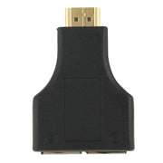 Cavo di rete HDMI a doppia porta RJ45 da 30 m con Cat 5e/6 3D HDTV Up, Dual RJ45 Black