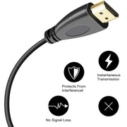 Versione 1.4, cavo a spirale da 19 pin HDMI maschio a HDMI maschio placcato oro, supporto 3D/Ethernet, lunghezza: 60 cm (estensibile fino a 2 m), HDMI AM to AM