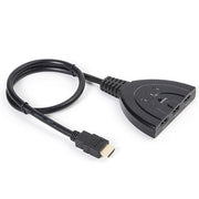 Switcher HDMI Pigtail 3x1 fino a 1080P (placcato in oro), 1080P
