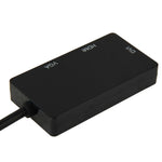 Cavo convertitore adattatore Mini DisplayPort maschio a HDMI + VGA + DVI femmina per Mac Book Pro Air, lunghezza cavo: 17 cm, Mini DP to HDMI+VGA+DVI (Black), Mini DP to HDMI+VGA+DVI (White)