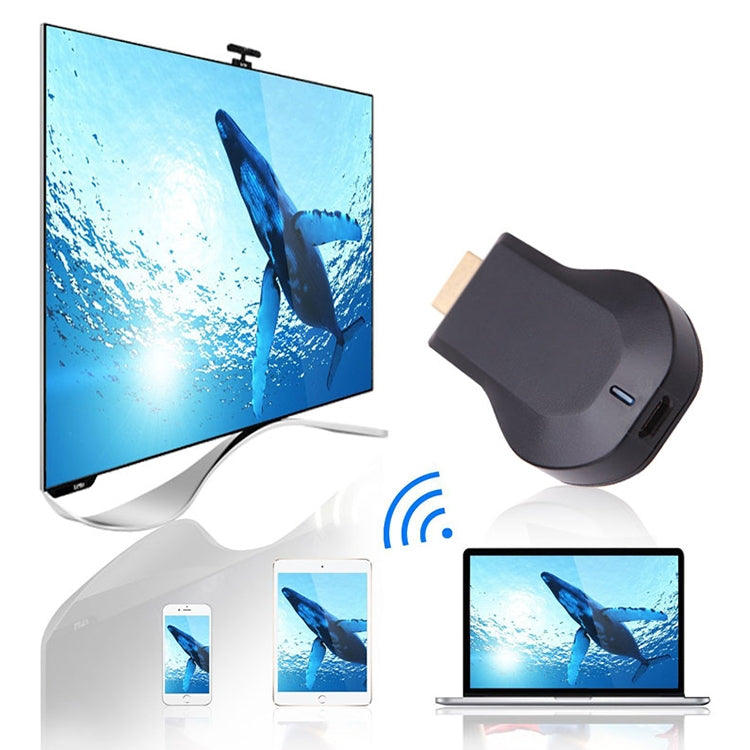 M2 Android 1080P Ezcast HDMI Dongle / HDMI AirPlay DLNA Ricevitore display WIFI per sistemi operativi Android / iOS / MAC OS / Dispositivi Windows, supporto condivisione online su display Wi-Fi TV