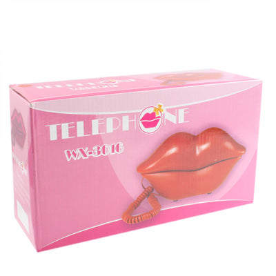 Telefono con filo a forma di labbra roventi sexy, Sexy Red Hot lips Telephone