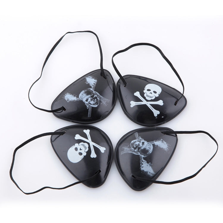 Puntelli di Halloween Bende per occhi da pirata in plastica, consegna con modello casuale, Pirate Eye Patches