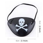 Puntelli di Halloween Bende per occhi da pirata in plastica, consegna con modello casuale, Pirate Eye Patches