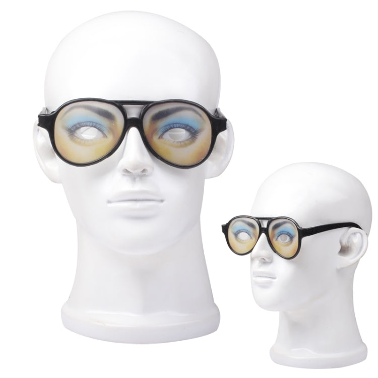 Occhiali da scherzo divertenti in plastica con montatura nera, Joke Glasses