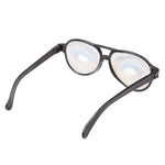 Occhiali da scherzo divertenti in plastica con montatura nera, Joke Glasses