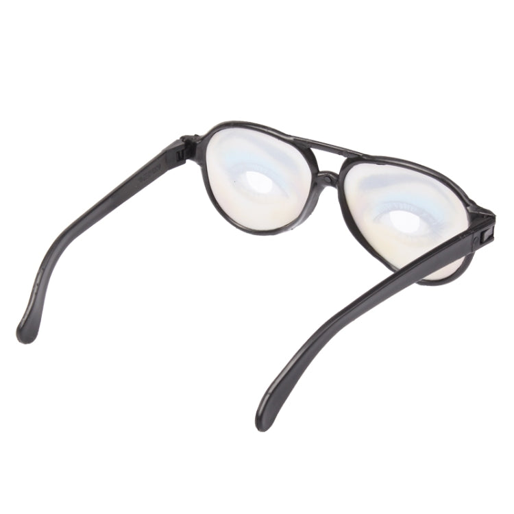 Occhiali da scherzo divertenti in plastica con montatura nera, Joke Glasses