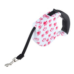 Guinzaglio retrattile per cani rosa 5 m