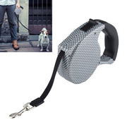 Guinzaglio retrattile per cani con motivo a griglia in bianco e nero da 5 m, Black and White Grid
