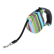 Guinzaglio flessibile retrattile per cani facile da usare, 5m Color Strip Style