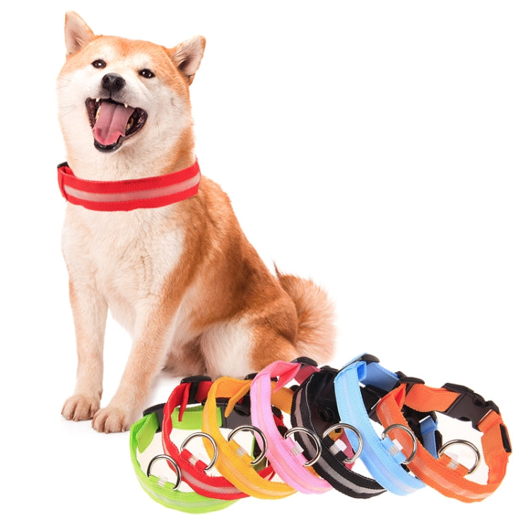 Collare per cani LED regolabile 3 modalità taglia M
