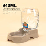 Bottiglia staccabile per erogatore automatico di acqua potabile con mangiatoia per cani e gatti, consegna a colori casuale, Detachable Bottle with Dish Feeder