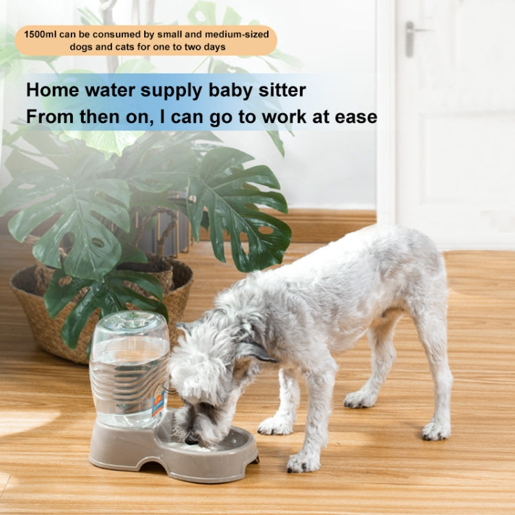 Bottiglia staccabile per erogatore automatico di acqua potabile con mangiatoia per cani e gatti, consegna a colori casuale, Detachable Bottle with Dish Feeder