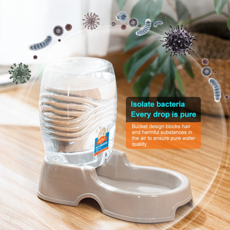 Bottiglia staccabile per erogatore automatico di acqua potabile con mangiatoia per cani e gatti, consegna a colori casuale, Detachable Bottle with Dish Feeder