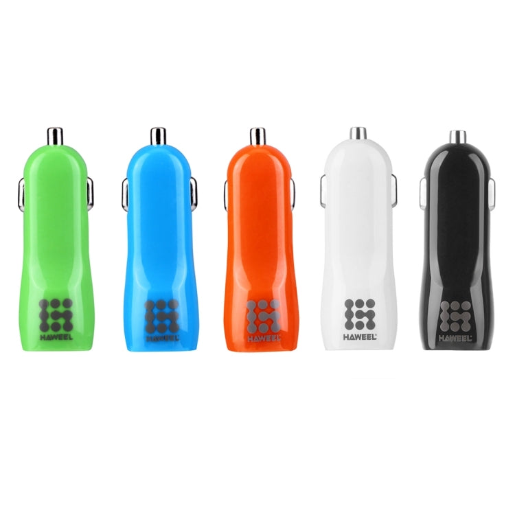 Caricatore per auto con doppia porta USB HAWEEL di alta qualità da 2,1 A + 1 A, HK Black, US  Black, US White, UK White, UK Black, White, Black