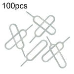 Perni della scheda SIM da 100 pezzi, strumento di rimozione del vassoio della scheda SIM, Card Pins