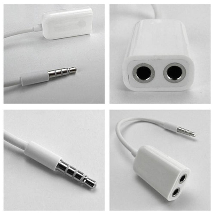 Cavo audio Aux da 3,5 mm a 2 adattatori splitter femmina, compatibile con telefoni, tablet, cuffie, lettori MP3, stereo per auto/casa e altro