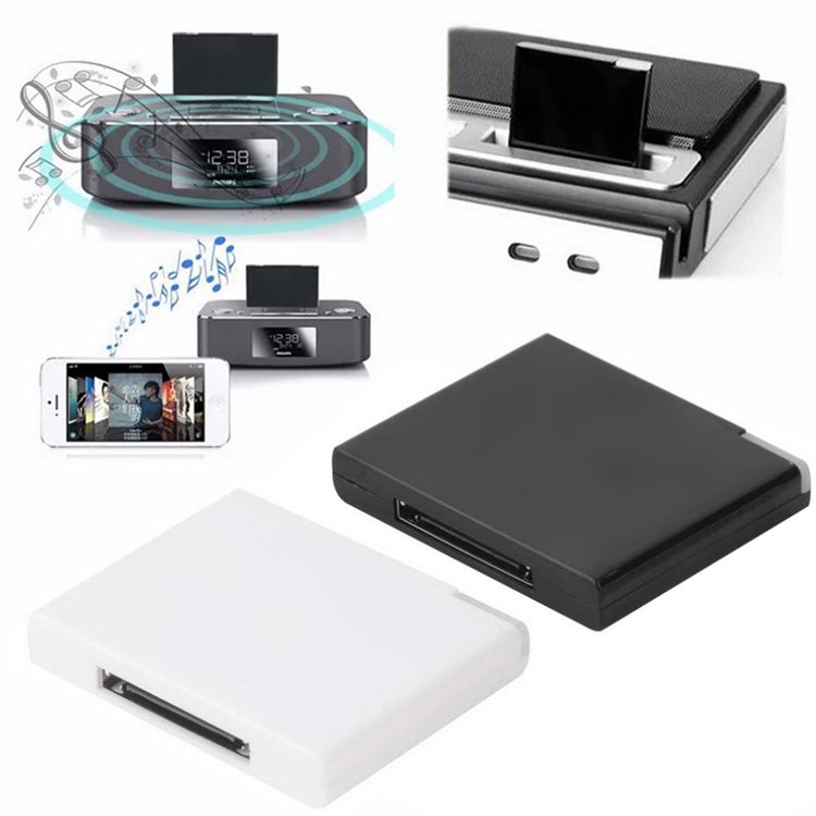Ricevitore musicale wireless Bluetooth per iPhone 4 e 4S / (iPad 3) / iPad 2 / iPod / Qualsiasi dispositivo Bluetooth, Bluetooth V2.1 Black, Bluetooth V2.1 White