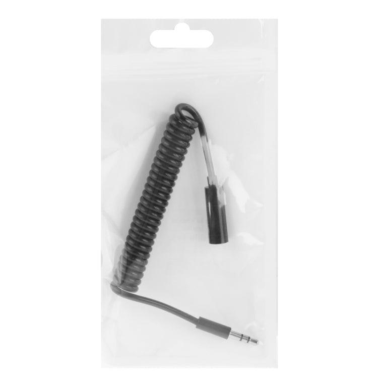 Cavo ausiliario maschio-femmina da 3,5 mm a spirale a molla, compatibile con telefoni, tablet, cuffie, lettori MP3, stereo per auto/casa e altro, lunghezza: da 20 cm a 80 cm