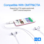 Adattatore splitter cuffie 3,5 mm per smartphone