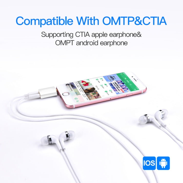 Adattatore splitter cuffie 3,5 mm per smartphone