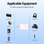 Adattatore splitter cuffie 3,5 mm per smartphone