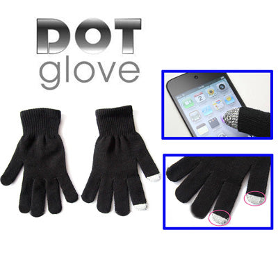 Dot Guanti touch screen per iPhone 5, iPhone 4 e 4S, iPhone 3G/3GS, iPhone, iPad, BlackBerry