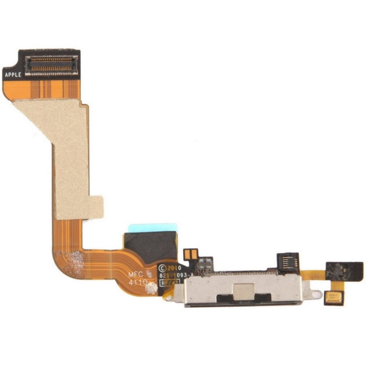 Charger Flex Cable with Rear Connector for iPhone 4, For iPhone 4