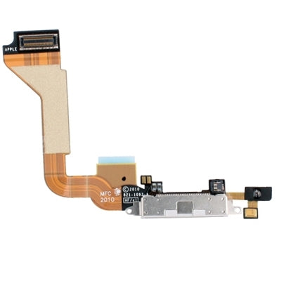 Charger Flex Cable with Rear Connector for iPhone 4, For iPhone 4