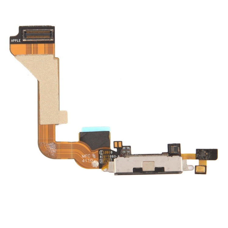 Charger Flex Cable with Rear Connector for iPhone 4, For iPhone 4