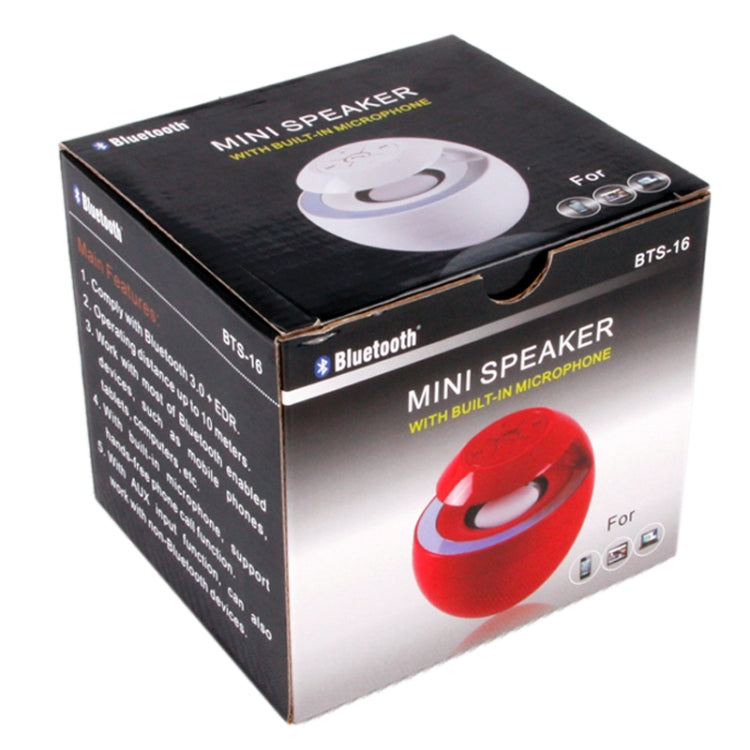 Attraente altoparlante Bluetooth 3.0 + EDR stile cigno per iPad / iPhone / altro telefono cellulare Bluetooth, supporto funzione vivavoce, BTS-16