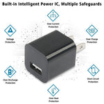 Caricatore USB con presa americana compatibile cavi USB