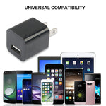 Caricatore USB con presa americana compatibile cavi USB
