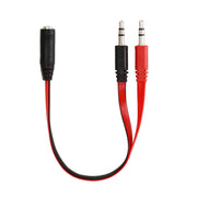 Microfono jack da 3,5 mm stile Noodle + cavo per auricolari per PC/laptop, lunghezza: 22 cm