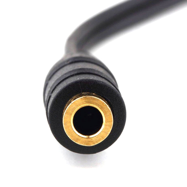 Microfono jack da 17 cm da 3,5 mm + cavo per auricolari, compatibile con telefoni, tablet, cuffie, lettore MP3, stereo per auto/casa e altro