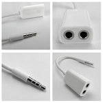 Cavo audio stereo 3,5 mm maschio a 2 femmine