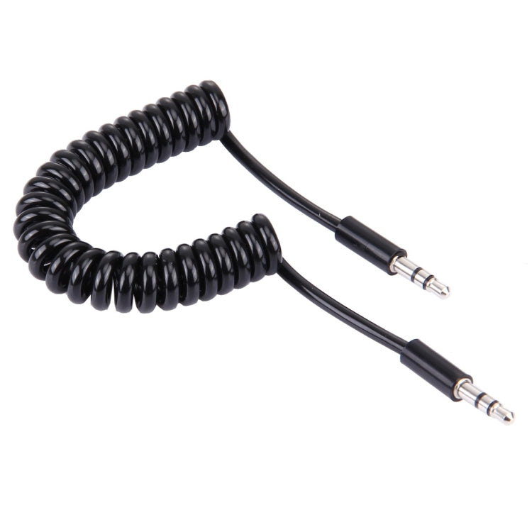 Cavo Aux da 3,5 mm a spirale a molla, compatibile con telefoni, tablet, cuffie, lettore MP3, stereo per auto/casa e altro, lunghezza: 15 cm - 170 cm