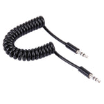 Cavo Aux 3,5 mm a spirale 15-170 cm nero
