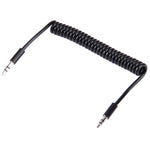 Cavo Aux 3,5 mm a spirale 15-170 cm nero